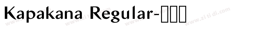 Kapakana Regular字体转换